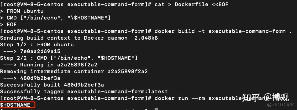 使用exec模式与shell模式，执行ENTRYPOINT和CMD的区别_Dockerfile_16