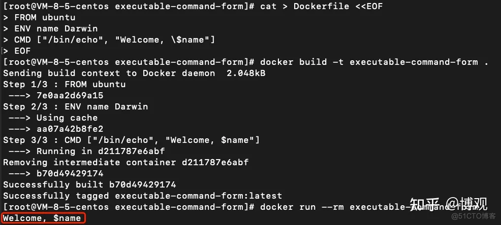 使用exec模式与shell模式，执行ENTRYPOINT和CMD的区别_Dockerfile_15