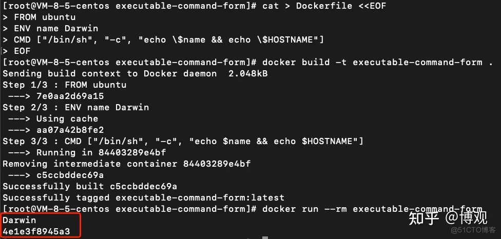 使用exec模式与shell模式，执行ENTRYPOINT和CMD的区别_docker_17