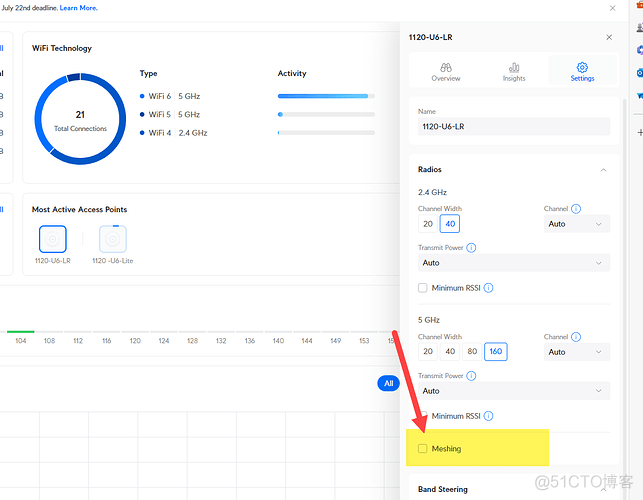 Unifi AP Mesh 组网_网线