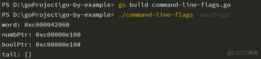 Golang命令行标志_开发语言