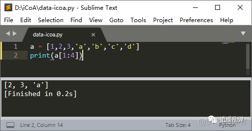 python只输出最后一列的函数怎么输入 python输出列表最后两个元素_字符串_03