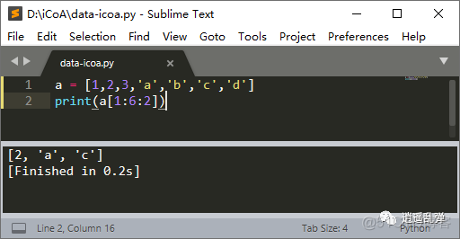 python只输出最后一列的函数怎么输入 python输出列表最后两个元素_赋值_04