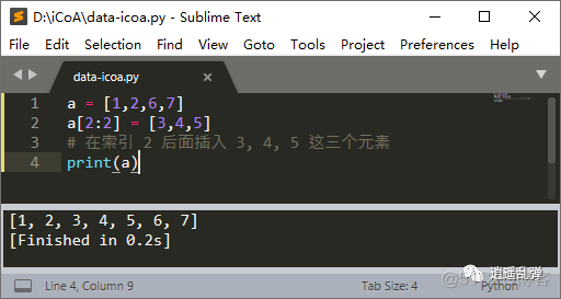 python只输出最后一列的函数怎么输入 python输出列表最后两个元素_赋值_09