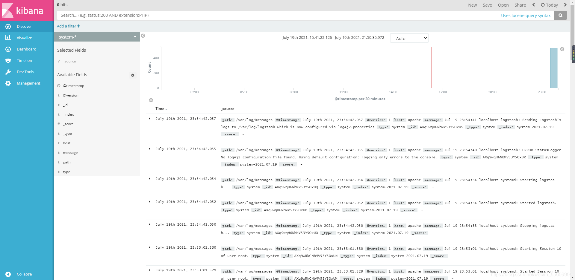 ELK 框架面试题 elk界面_Elastic_41