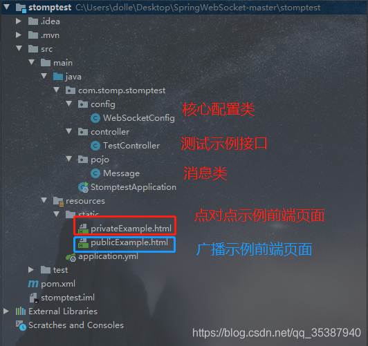 springboot提供socket服务端 springboot stomp websocket_html