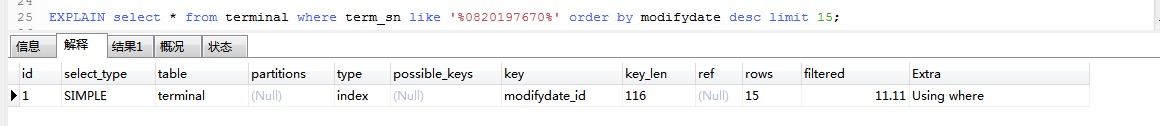 MySQL 按照时间排序出现排序缓冲区溢出 排序导致sql很慢_子节点_03