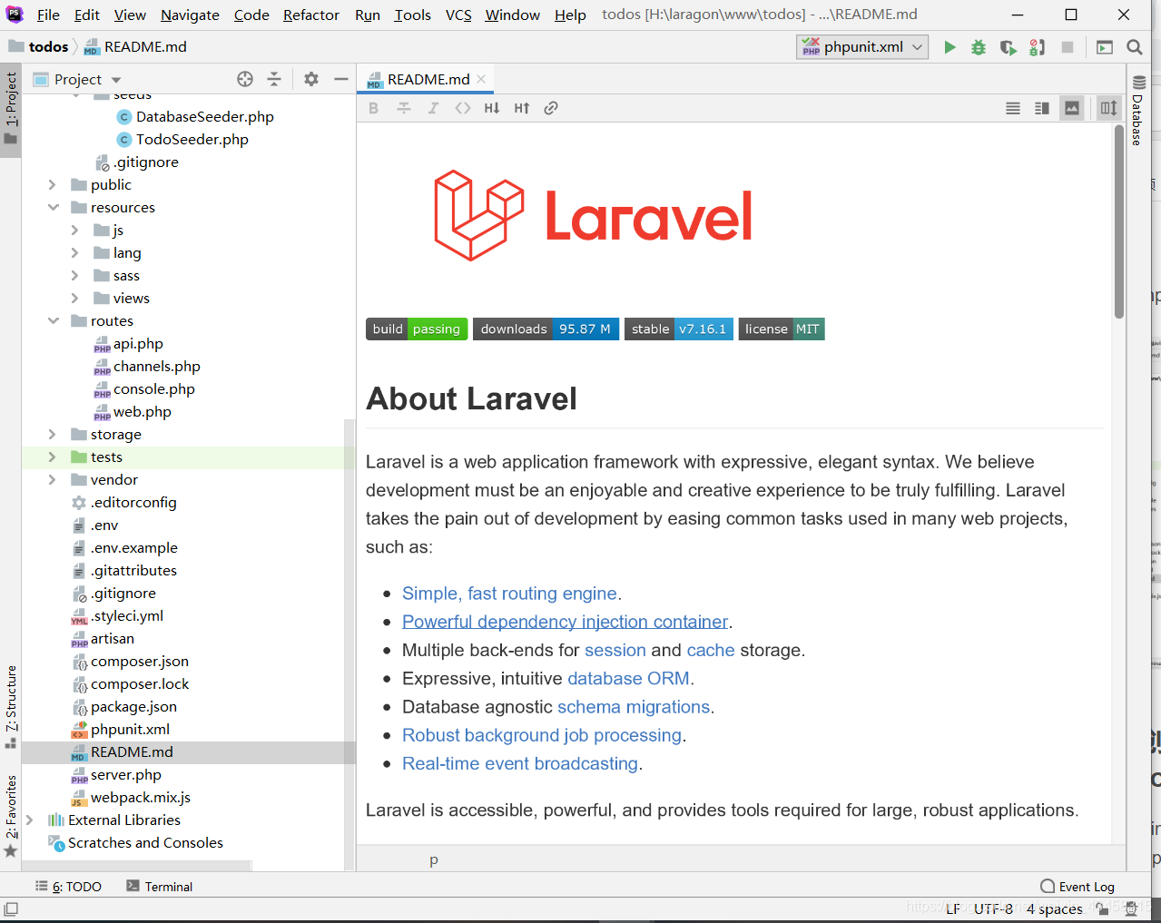 laravel db increment 多字段 laravel 多应用_开发环境