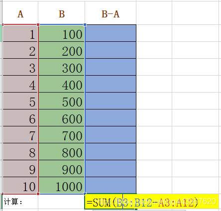 两个列相减hive excel两列和相减_大数据_04