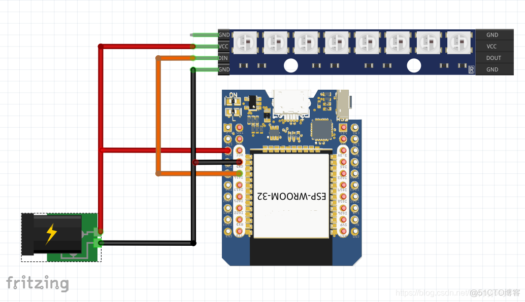 esp32 ws2812 esp32 ws2812b点阵_esp32 ws2812_04