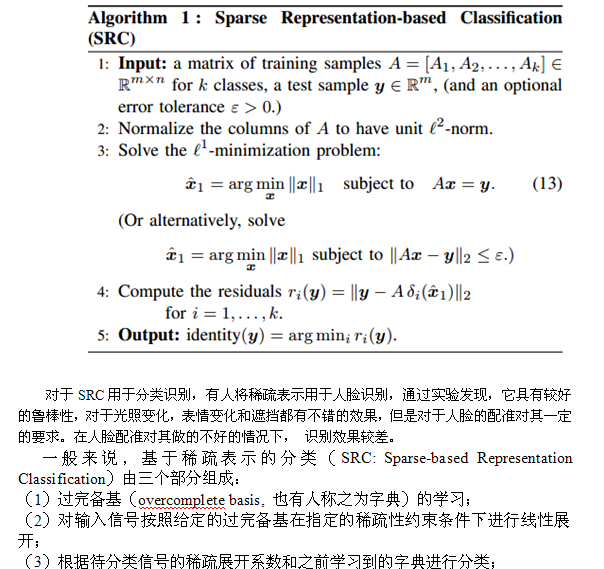 稀疏表示 机器学习 稀疏表示分类算法_压缩感知_04