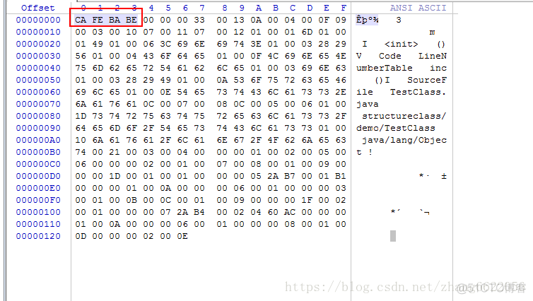 java 字节码文件与class文件的区别 class文件和字节码_版本号_02