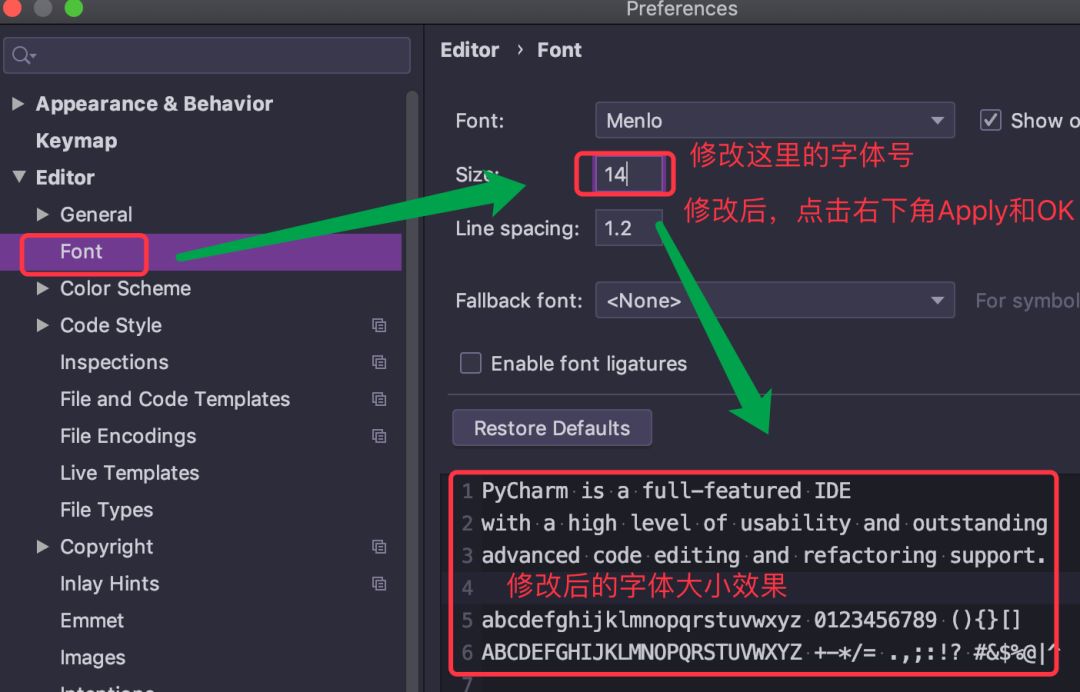 python 编辑word文档设置字体大小 python编辑器字体大小_单元测试