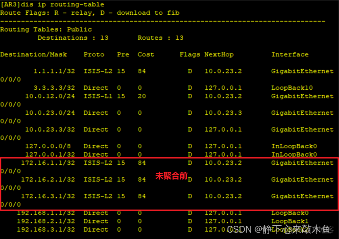 ospf 聚合路由不生效 ospf路由聚合命令_运维_11