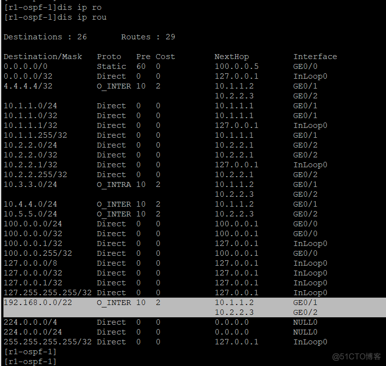 华三路由器ospf routerid冲突 h3c路由配置ospf实例_R3_03