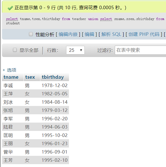 mysql教师表数据内容 教师数据库表结构为_主键_33