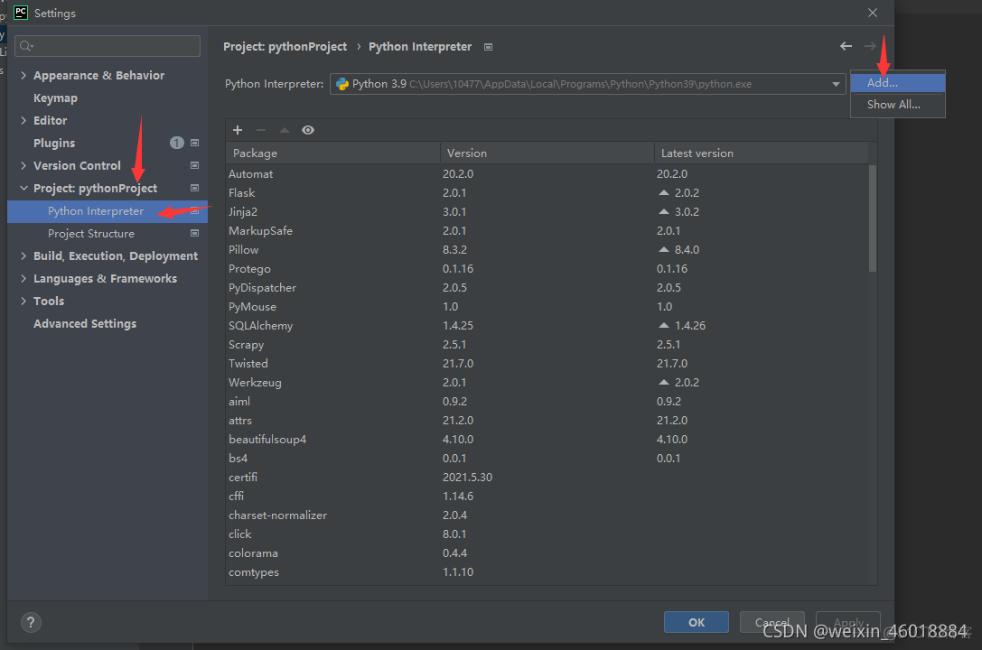 pycharm配置pymysql pycharm配置python3.8_pycharm_19