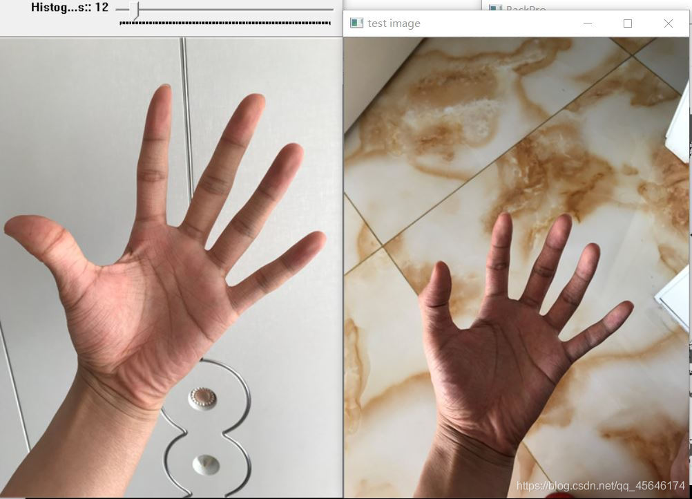 OPENCV 直方图比较 图片大小不一致 opencv直方图反向投射_直方图