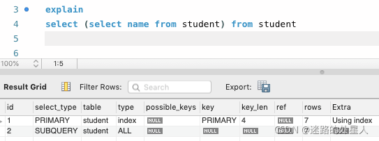 mysql看执行计划改变 mysql执行计划参数_mysql_03