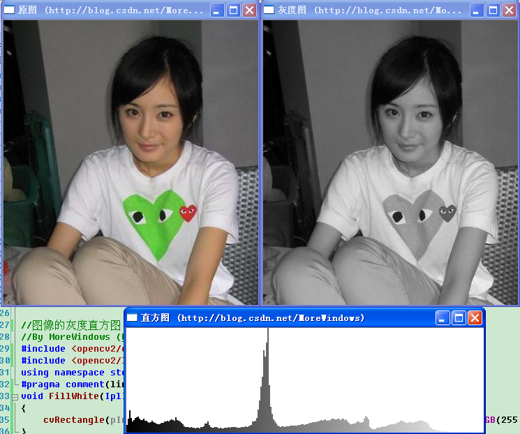 opencv 灰度值总和 opencv 灰度直方图_OpenCV