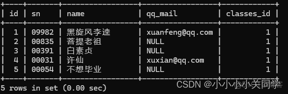 mysql 查询语句 设置 常量 mysql中查询语句_mysql_12