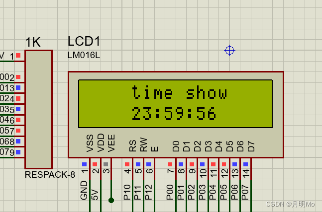 proteus 8 professional怎么找c8t6的芯片 proteus8lcd1602_51单片机_09