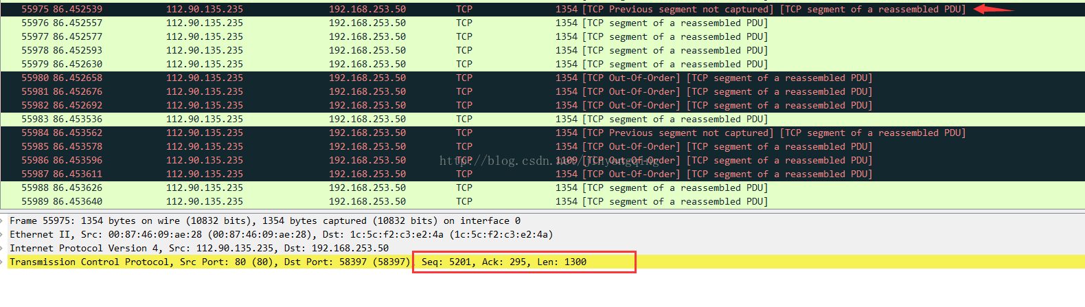 wireshark抓包GB28181示例 wireshark抓包数据_TCP_04