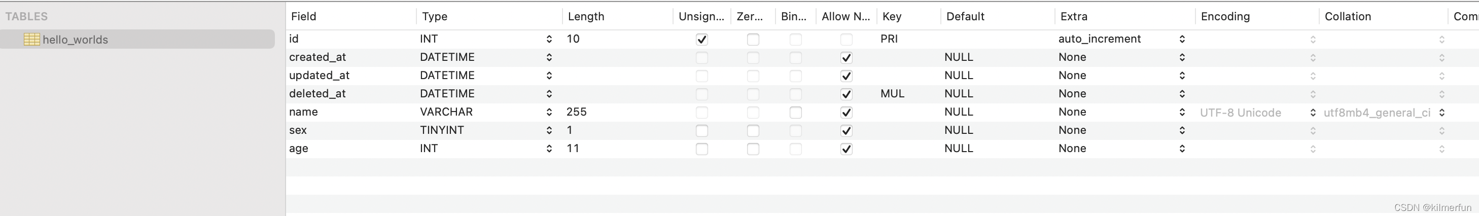 gorm 连接mysql数据库的方式 gorm操作数据库_字段