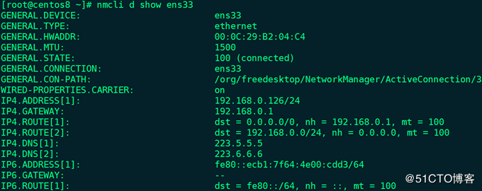 centos8网卡设置永久生效nmcli centos8开启网卡_CentOS_09