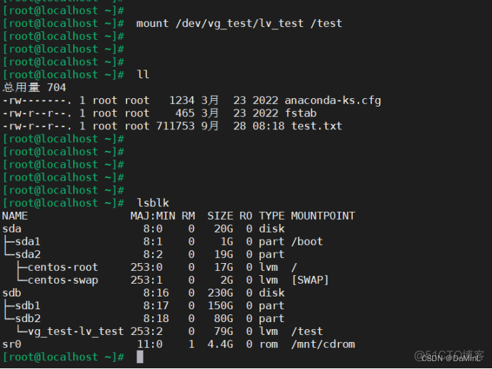 centos7扩容磁盘大小 centos硬盘扩容_centos7扩容磁盘大小_14