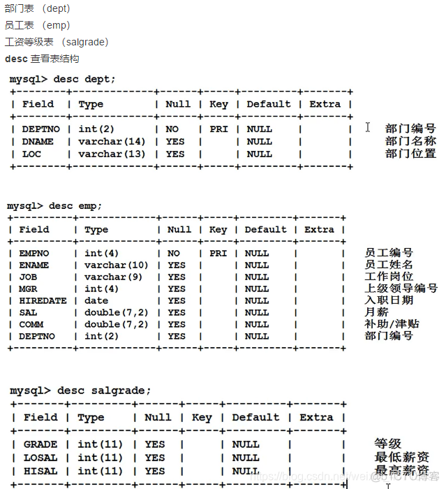 熟悉MySQL数据库是要到什么程度 初识mysql_字段