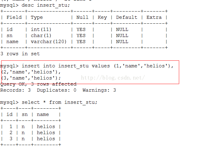 MySQL insert into select 多个 字段 insert into select多条数据_字段