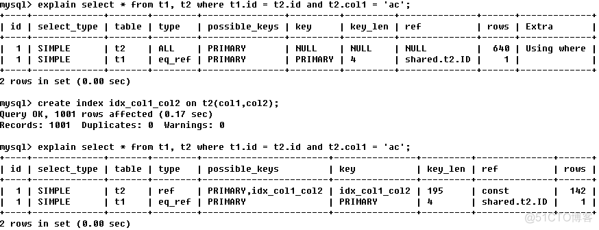 EXPLAIN 看是否命中索引 如何判断是否命中索引_MySQL_22