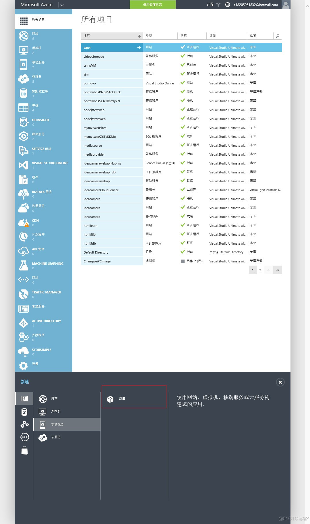 如何订阅Azure IoT Hub的数据 azure mobile_ui_02