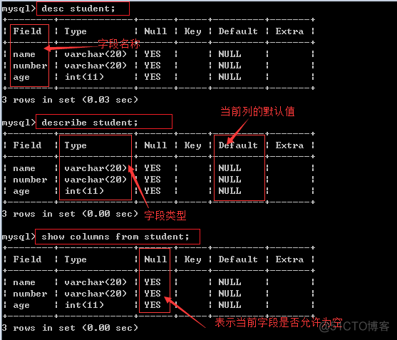 mysql 显示数据库函数列表 mysql显示数据库中的表_字段_13