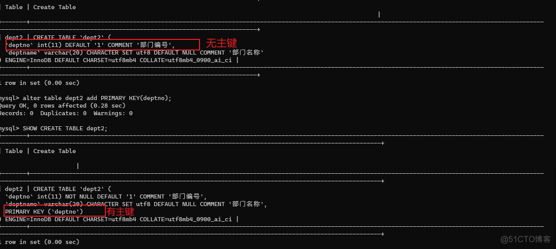 mysql给主键设置排序规则 mysql怎样设置主键_自增长_02