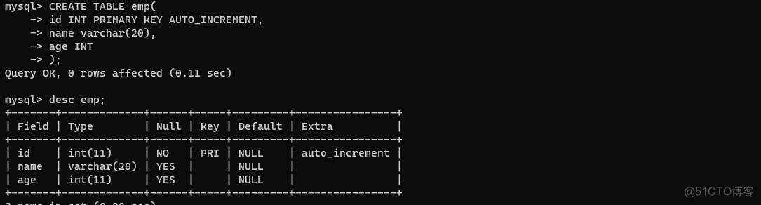 mysql给主键设置排序规则 mysql怎样设置主键_表名_08