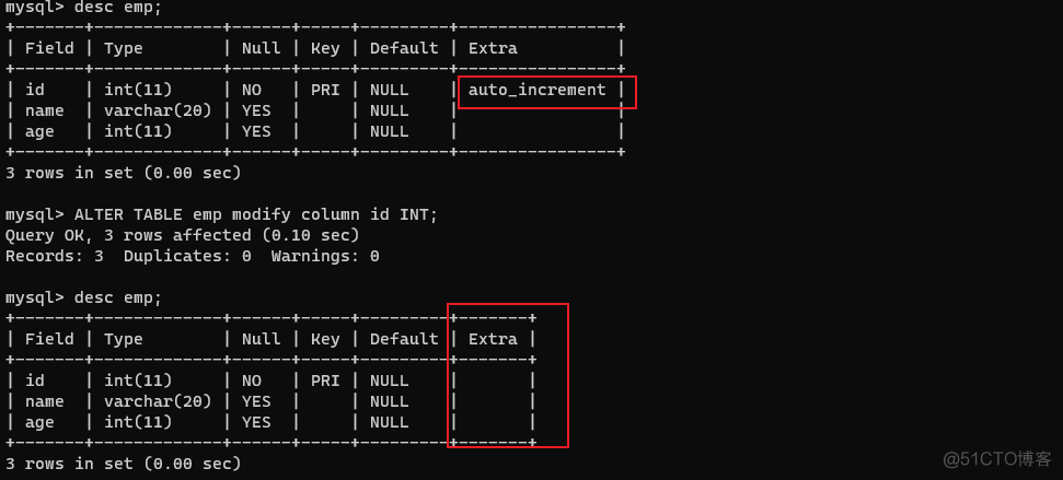 mysql给主键设置排序规则 mysql怎样设置主键_自增长_10