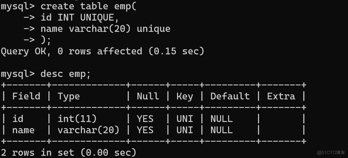 mysql给主键设置排序规则 mysql怎样设置主键_表名_11