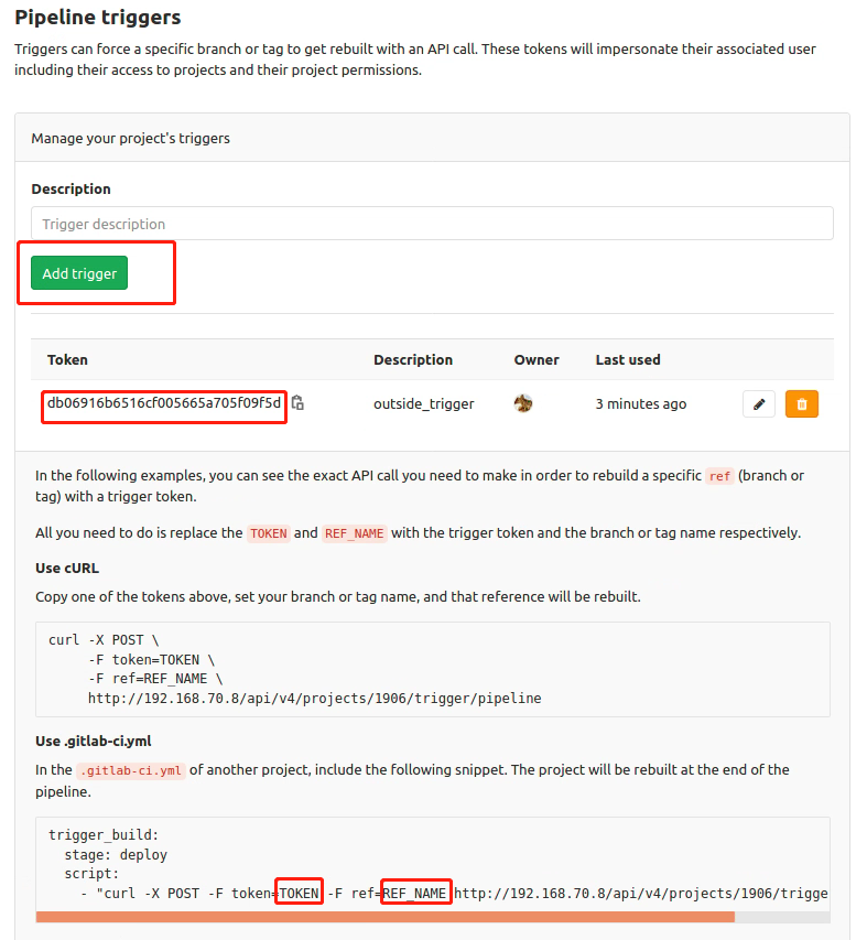 gitlab ci 多环境 gitlab ci trigger_ci_02