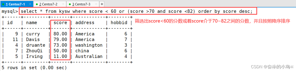 mysql aesc 升序 mysql升序排列语法_mysql_15