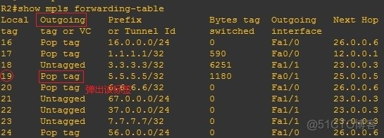 mpls倒数第二跳弹出专用标签是 在mpls的php倒数第二跳_php_07