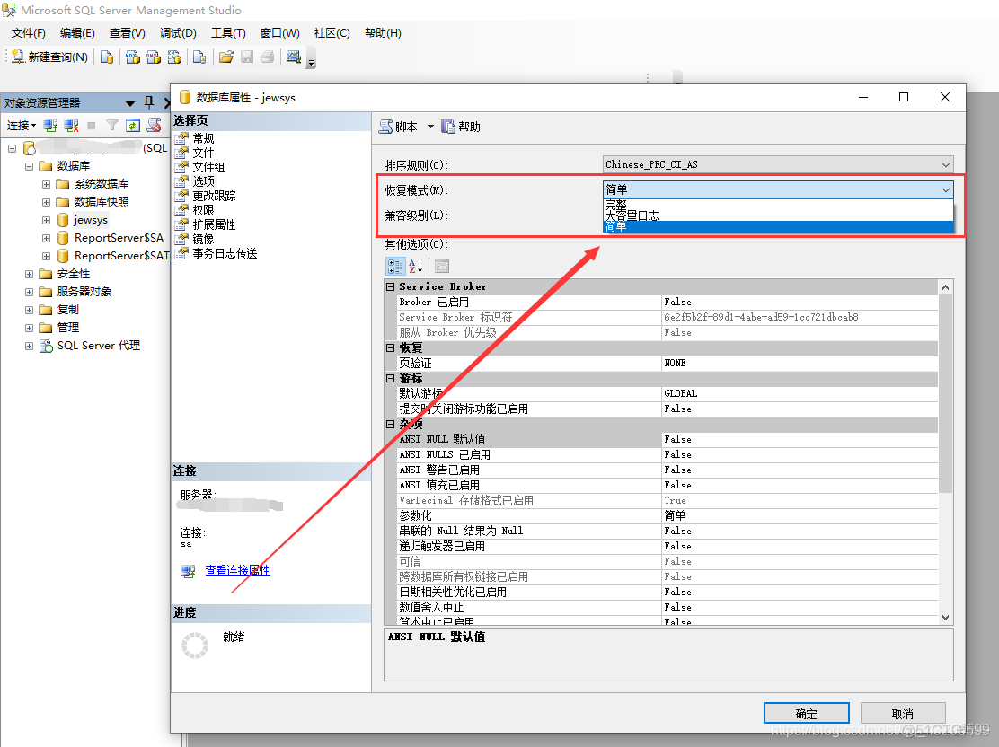 sql server 数据库处于只读 sql2008数据库只读模式修改_数据库