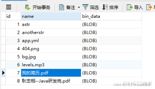 mybatis 往 mysql 保存json mybatis存入blob_byte数组_02