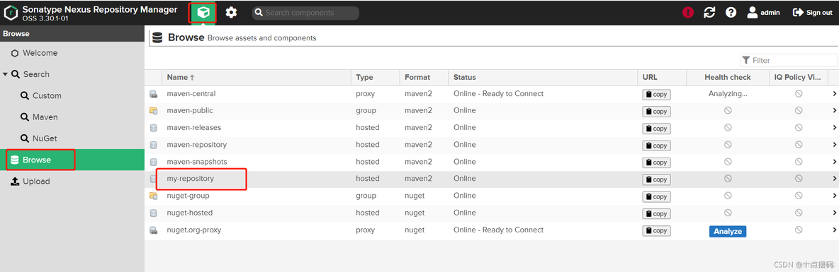 nexu3 添加第三方仓库 nexus创建第三方仓库_spring boot_16