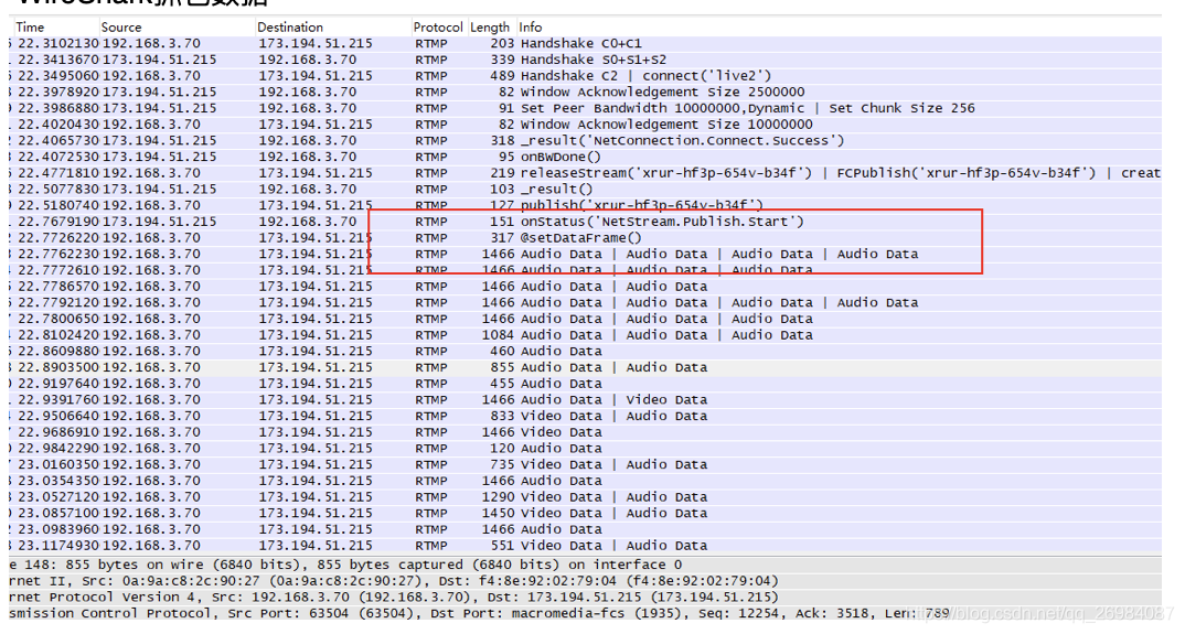 wireshark如何捕获rtp协议数据 wireshark rtmp_Android_13