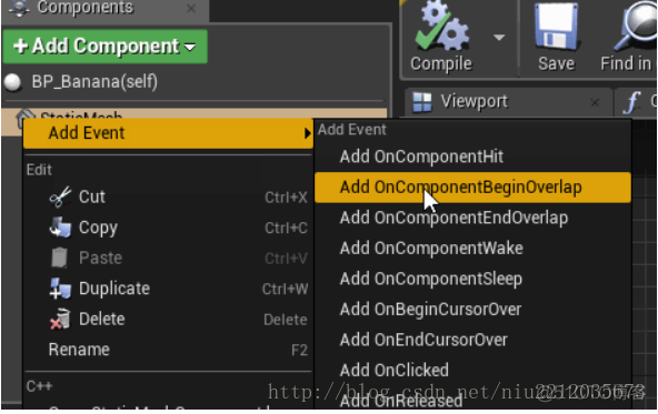 unreal 动态添加蓝图组件 ue4蓝图小游戏完整教程_虚幻4_54