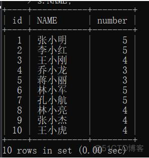 mysql查询结果按学号升序排序 mysql查询学号为7的学生_ci_27