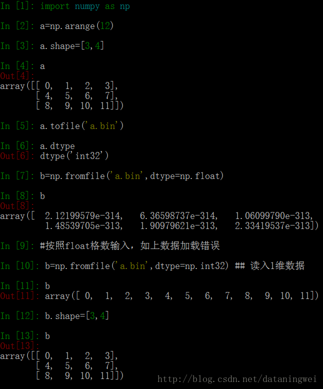 python保存numpy的数组 numpy保存txt_NumPy