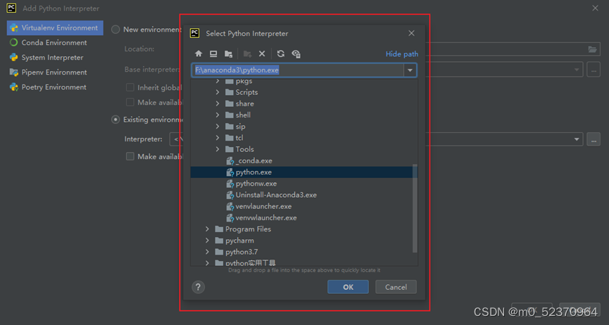 虚拟环境conda改变python版本 pycharm conda 虚拟环境_发行版_03